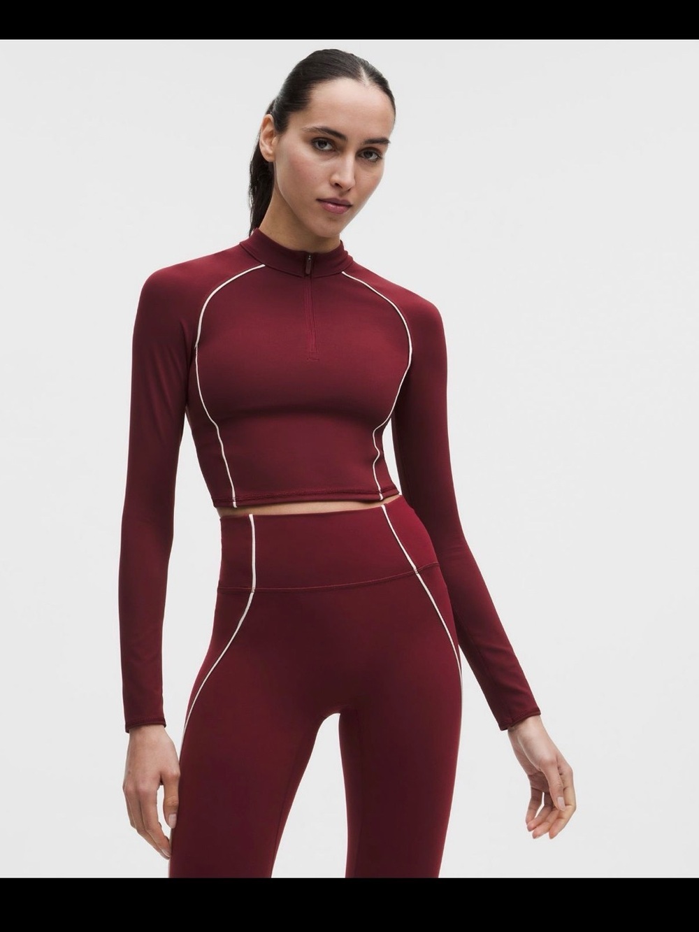 Lululemon Size 10 Wunder Train Crop Half Zip